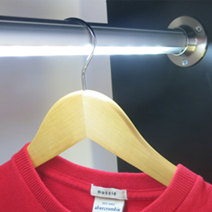 Piece of Clothing on a Hanger in a Closet with Amazing Lighting