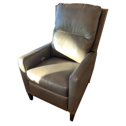 Motioncraft 44 Series Custom Recliner Shown in Runner Charcoal Gd. Leather 1