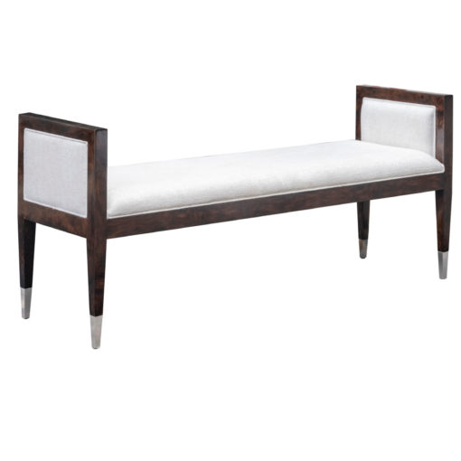 Hickory White Matisse Bench in Vuitton Brown 1