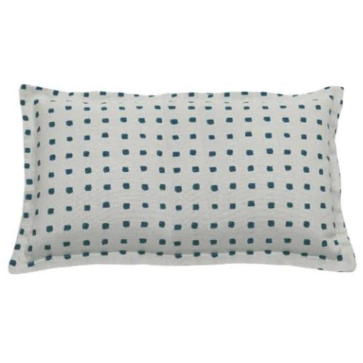 Linen Rectangular Performance Pillow w/ Reef Designs and Backing Suitable for Indoor/Outdoor Use 14"H x 24"W