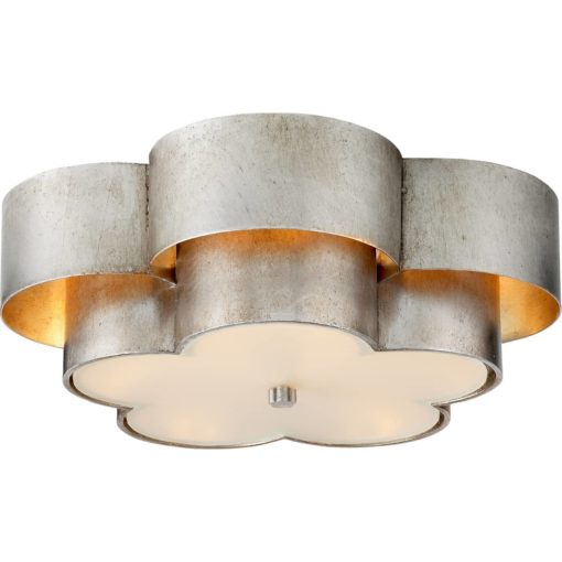 Arabelle Large Flush Mount in Burnished Silver Leaf