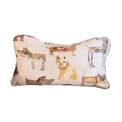 Kidney Pillow with Dog Print 1