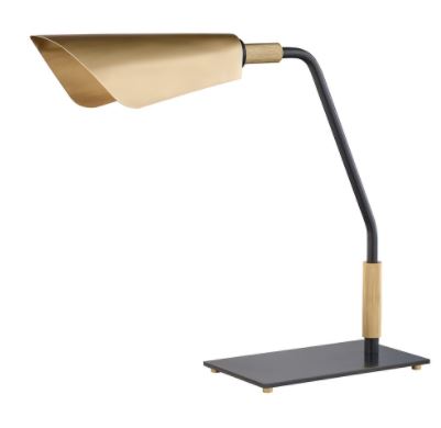 Shop Ridged Desk Lamp W/Metal Shade In Aged Old Bronze Finish