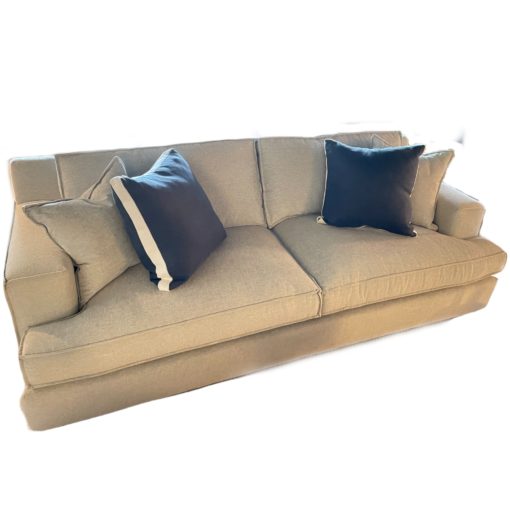 Hickory White 2 Cushion Sofa in 2701-56 Gd. F Fabric w/ Standard Cushion Fill. Standard With Flange 1
