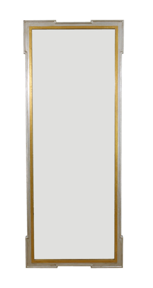 Floor Length Mirror in Gold and Silver 1