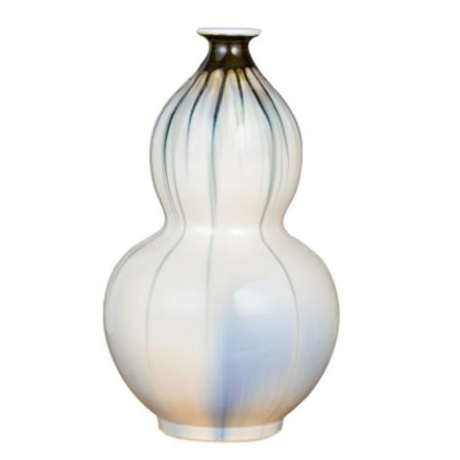 Reaction Glazed Porcelain Gourd Vase 1