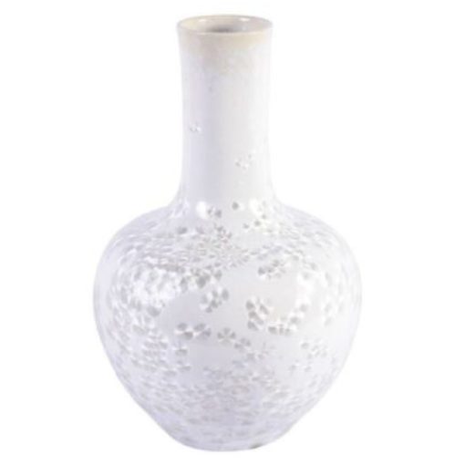 Crystal Shell Globular Vase