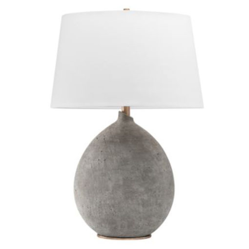 Grey Table Lamp with Organic Base 1
