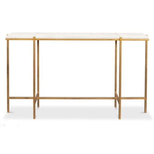 White Shagreen Console Table 1