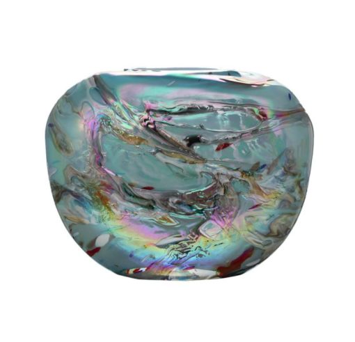 Multi-Colored Iridescent Glass Base