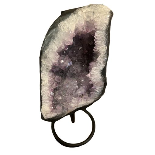 Polished Amethyst Druze on Iron Base 1