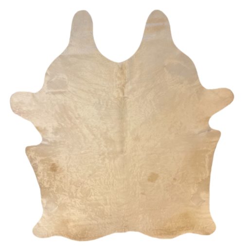 L Ivory Hair on Hide Rug 1