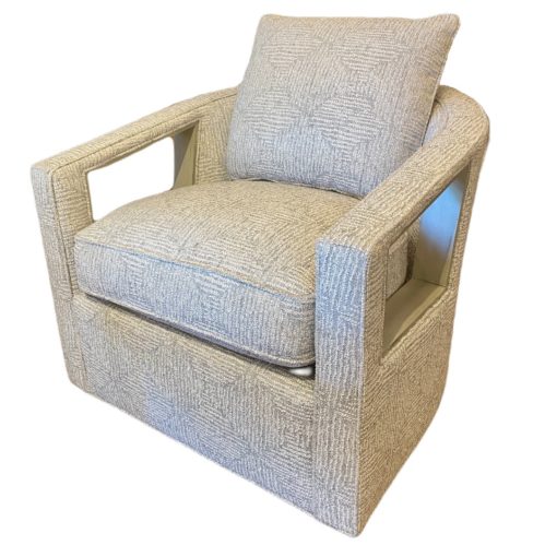 Hickory White Modern Swivel w/Open Arm Design in Mineral Wood Finish 1