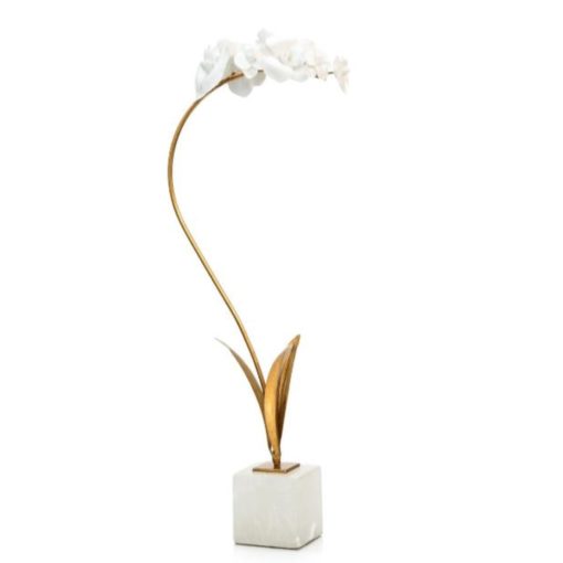 Porcelain Orchid on Alabaster Base 1