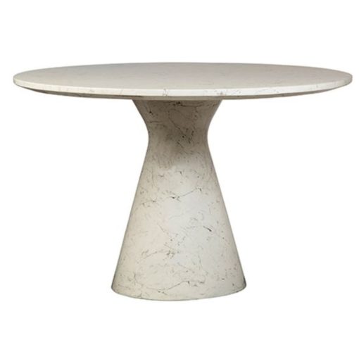 Lightweight Concrete Dining Table in Water Transfer Marble Finish 1