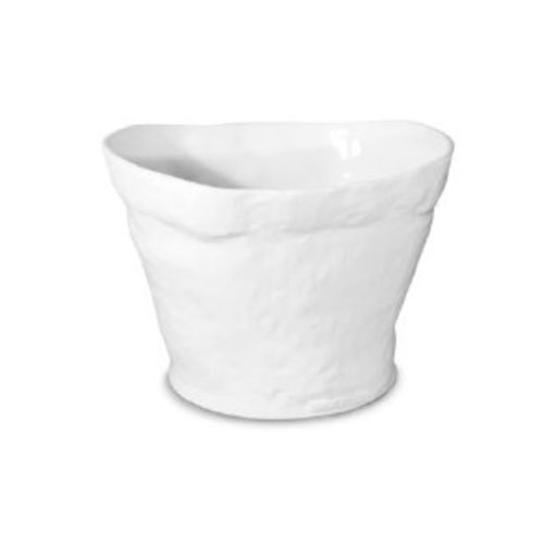 White Ceramic. Ice Bucket No. 402 Hand Made in Peru 1