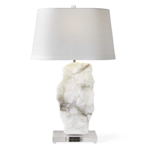 Translucent Alabaster Slice Table Lamp 1