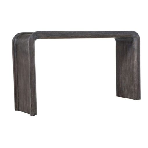 Solid Wood Console in Cerused Ash Finish