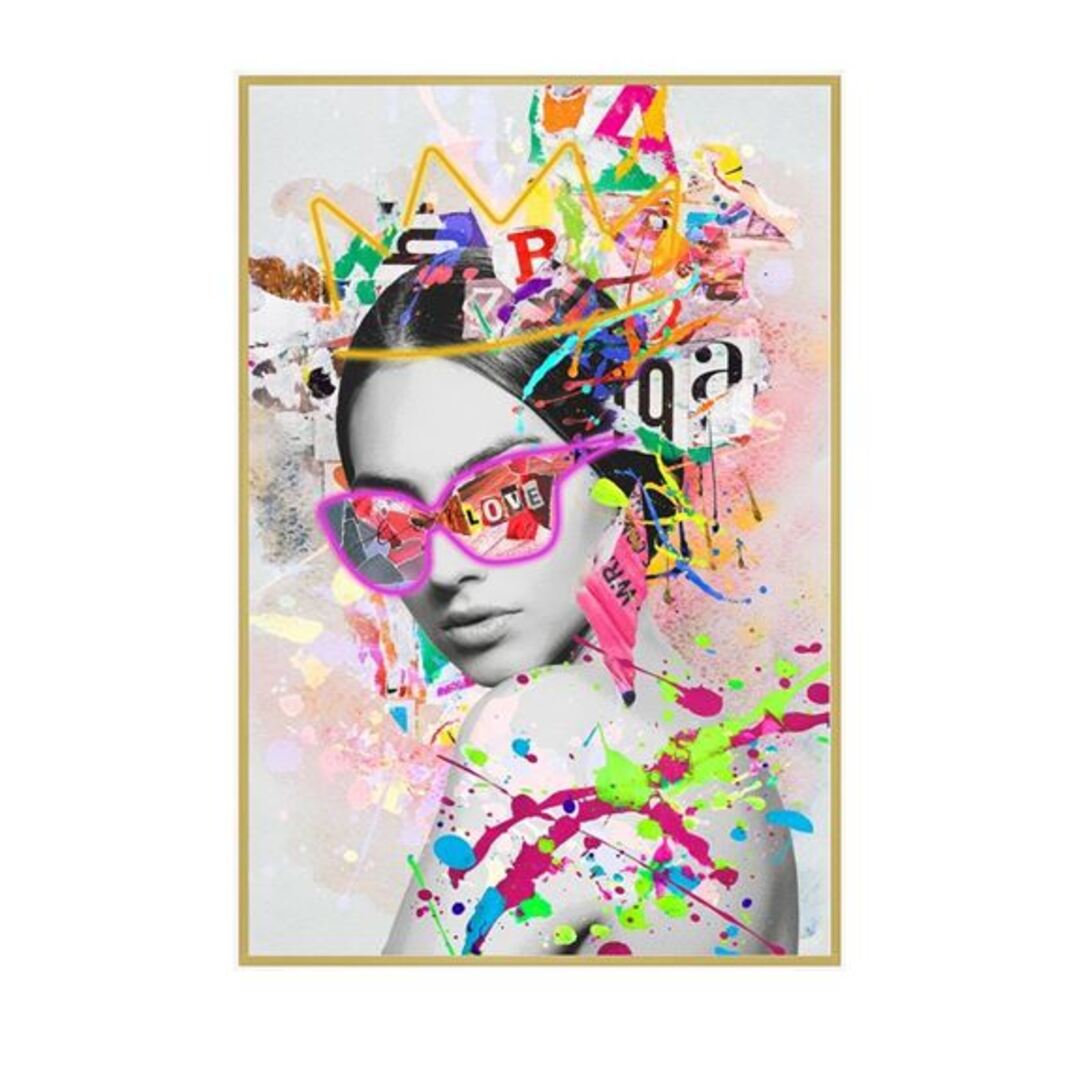 Shop Sparklers Light Embellished Art In Gold Frame | Furniture Store In ...