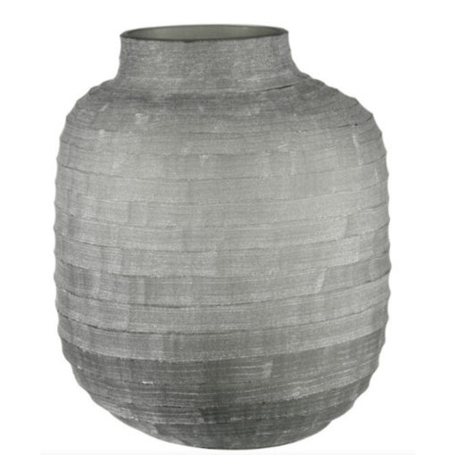 Medium Ceramic Vase in Frosted Glass 1