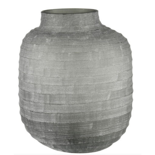 Medium Ceramic Vase in Frosted Glass