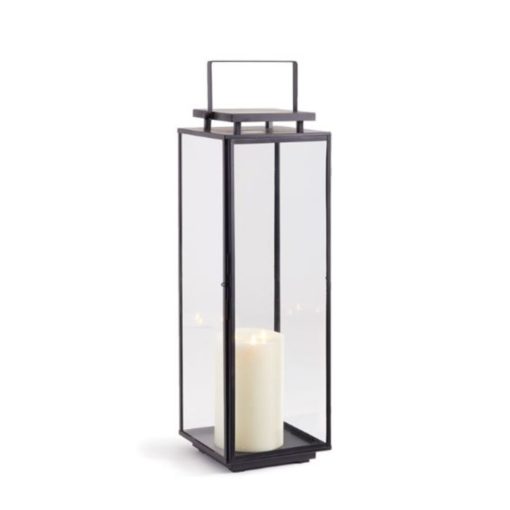 Large Architectural Outdoor Lantern in Black 1