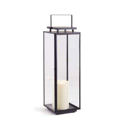 Large Architectural Outdoor Lantern in Black