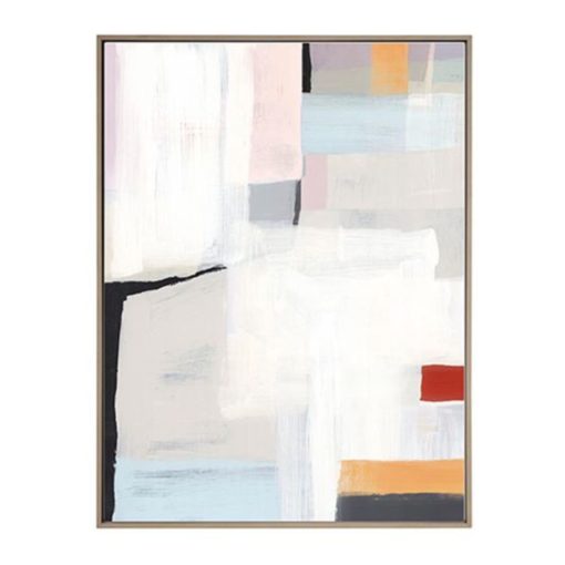 Meno II on Canvas in Gray Frame 1