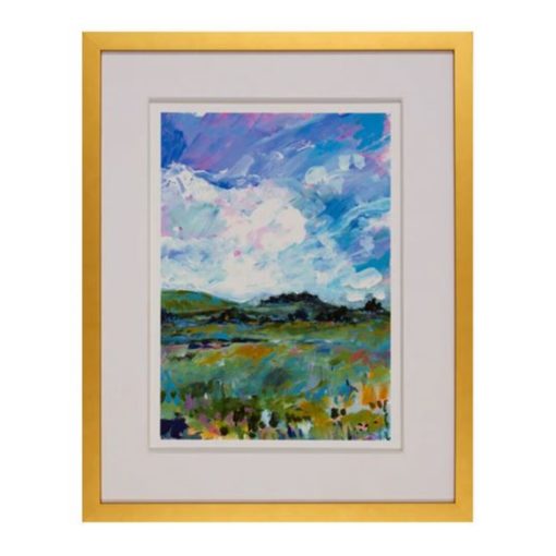 Napa I Watercolor Giclee in Gold Frame