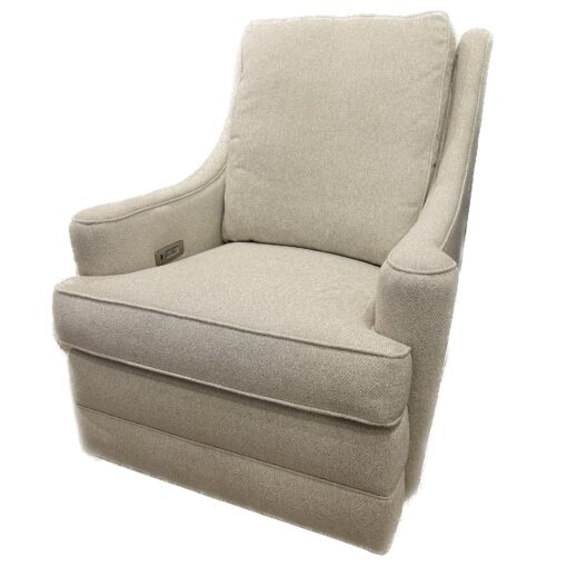 Motioncraft Zero Wall Power Incliner in Rotary Cream Gd. 12 Fabric42 34 37 in. Seat:19 20 22 in.