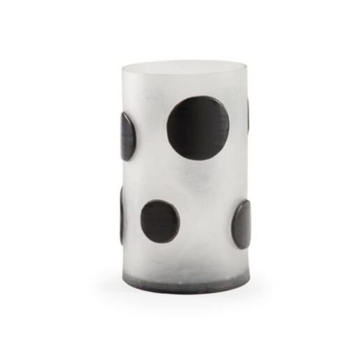 Dot Vase in Frosted Glass