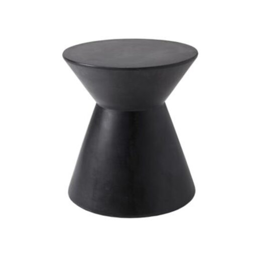 Angled Black Concrete Side Table 1