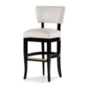 Jessica Charles Maxine Counterstool in Dresden Cloud Fabric & Belize Finish 21.5 W X 21" D X 37.5 H