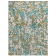 teal speckle rug