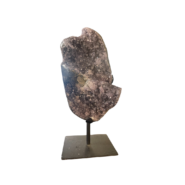 Polished Amethyst Druze on Iron Stand
