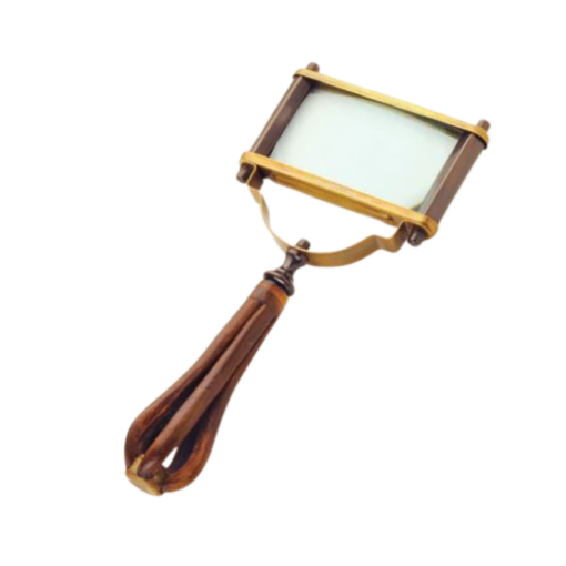 Brass Rectangular Magnifier